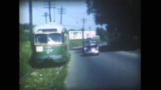 Philadelphia Trolleys Early 1950s Rts 6 15 17 20 21 26 36 50 53 [upl. by Arocal134]