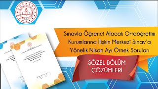 lgs Fen Bilimleri 2022 Nisan Ayı Örnek Sorular ve Çözümleri [upl. by Einobe]