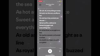 Everything at once  lyrics spotify music [upl. by Anoy448]