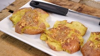 How to Make Smashed Potatoes  Rosemary Garlic Potatoes  RadaCutlerycom [upl. by Adal396]