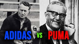 The Story of The Adidas and Puma Rivalry The Shoe War [upl. by Anyrb]