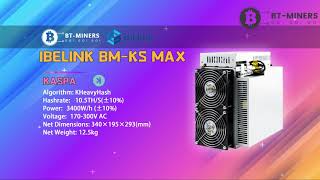 iBeLink BMKS Max 105Ths 3400W Kaspa Miner Setup [upl. by Atinreb]