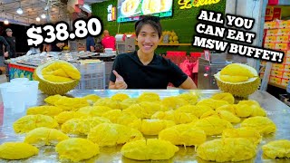 ALL YOU CAN EAT 38 MSW DURIAN BUFFET  13 DURIANS EATEN  Most Amount of MSW Ever Eaten by 1 MAN [upl. by Francie]