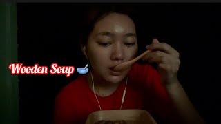 Wooden Soup asmr 🥣 [upl. by Rothmuller546]