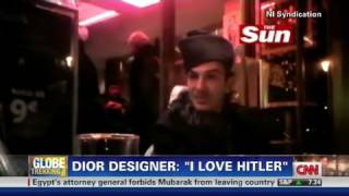 CNN Dior designer John Galliano I love Hitler [upl. by Etnor]