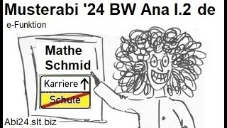 Das Musterabitur 2024 BW Wahlteil I2de eFunktion  Mathematik vom Mathe Schmid [upl. by Dick]