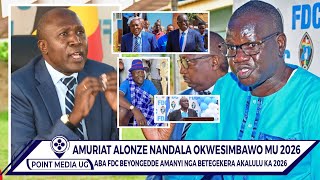 KIWEDDDE AMURIAT ALANGIRIDDE ABIVUDDEMU NANDALA MAFABI YAGENDA OKWESIMBAWO MU 2026 MU FDC [upl. by Elleved]