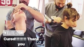 SUPERMODEL TAYLOR HILL gets LOUD Chiropractic adjustment [upl. by Eisdnil]