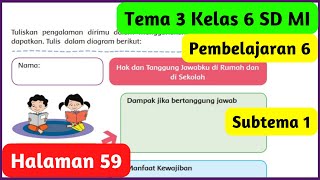 Kunci Jawaban Tema 3 Kelas 6 Halaman 59 Pengalaman Dalam Menggunakan Hak [upl. by Gilus312]