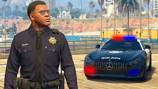 JUGANDO como POLICÍA en GTA 5 [upl. by Akinwahs]