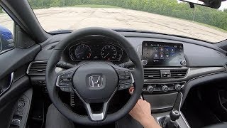 2019 Honda Accord 20T Sport 6Speed Manual  POV Review [upl. by Peggy]