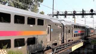 Amtrak and New Jersey Transit at North Elizabeth Station AM Rush Hour [upl. by Saturday]