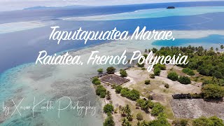 TAHITI Taputapuatea Marae Raiatea  Drone 4K [upl. by Gabrila]