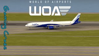 Indian Airline IndiGo B77W landing at Nagoya Airport  World of Airports  Gameplay [upl. by Hamian]