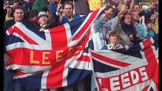 quotMARCHING ON TOGETHERquot LEEDS UNITED FANS SING THE FAMOUS ANTHEM  SOUTH YORKSHIRE BRITISH ISLES [upl. by Byrom]