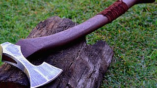 Making a viking style battle axe [upl. by Gomar]