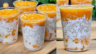 Mango Sago Drink RecipeSummer Drink RecipeTapioca Drink by Samina Food Story [upl. by Kalfas]