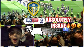 “WE’RE GOIN’ TO WEMBLEY😍🤪”  LEEDS UNITED vs DERBY COUNTY EFL PLAYOFFS 2nd LEG AWAY DAY VLOG [upl. by Head]