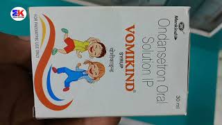 Vomikind Syrup  Ondansertron Solution  Vomikind Syrup Uses Benefits Dosage review in hindi [upl. by Mandeville]