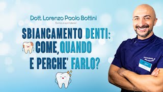 SBIANCAMENTO DEI DENTI ISTRUZIONI PER LUSO [upl. by Boardman]