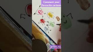 Thumb painting on paper thumb printing shorts viralshort satisfying youtubeshorts painting [upl. by Annaoy]