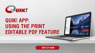 Using the Print Editable PDF Feature [upl. by Hedva]