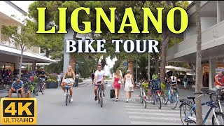 Lignano Italy Bike Tour  4k 60fps [upl. by Trilbee]