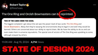 We Can Reprint The One Ring  State of Design 2024  Magic The Gathering Discussion [upl. by Baelbeer]