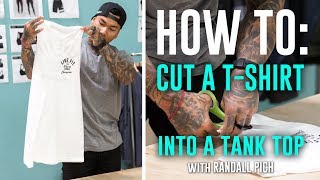 How To Cut a TShirt into a Tank Top [upl. by Ycnalc]