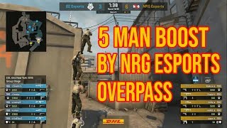 5 Man Boost by NRG Esports at Overpass  CSGO [upl. by Yelserp64]