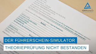 Theorieprüfung nicht bestanden  Was nun  Der FührerscheinSimulator [upl. by Nnaeirelav]