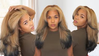 Dying Black TipsEnds on my Blonde Hair  Hair Transformation [upl. by Roid]