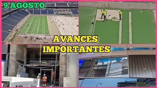 💥 TRATAMIENTO INNOVADOR en la LOSA ⚠️ OBRAS del SANTIAGO BERNABÉU 9 agosto 2024 [upl. by Gorman]