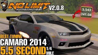 Fastest Camaro 2014 Procharger Tune 55 Second 14 Mile No Limit V208 [upl. by Sidnac]