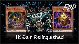 1K GEMS ONLY New F2P RELINQUISHED Deck with Fusion Monsters YuGiOh Duel Links [upl. by Adao]