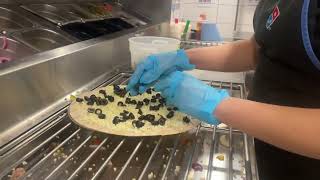 Making Of Dominos Thin Crust Pizza [upl. by Alliuqa]