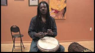 How to Play African Drums  Learning New Sounds on a Djembe Drum [upl. by Ari862]