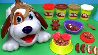 PlayDoh Puppies Playset Play Dough Cute Puppies [upl. by Zantos]