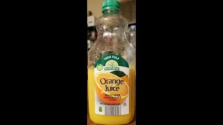 Natures Nectar High Pulp Never from Concentrate Pasteurized Orange Juice Review [upl. by Gresham]