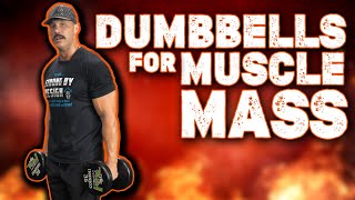 The ONLY 5 Dumbbell Exercises You Need for Muscle Mass 👌 [upl. by Nimzzaj]