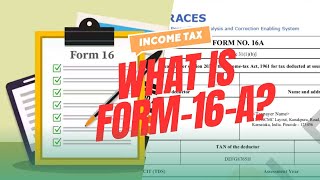 क्या है Form 16A जानिए पूरी जानकारी  What is Form 16A Full Details About Form 16  form16a [upl. by Higginbotham]