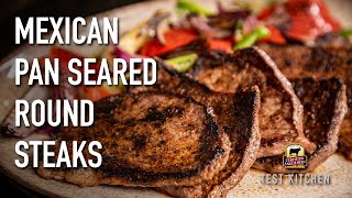 Cast Iron Bottom Round Steaks Recipe [upl. by Kindig]