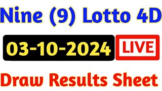 03102024 Nine Lotto Results  4d Result Today  9 Lotto 4d Results  Today 4d Result Live [upl. by Lak]