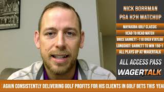 ⛳ Mayakoba Golf Classic H2H Matchups  PGA Tour Picks Predictions and Odds [upl. by Gautious572]