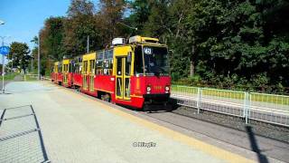 Trams in Warszawa at Zeromskiego [upl. by Barry832]