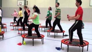 Trampolin Training Das erste online ReboundingTraining im Internet mit pelloGS Sylvia Hauck [upl. by Horner299]