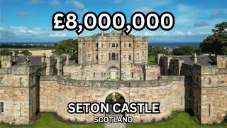 £8000000 Seton Castle w Helipad  Scotland Real Estate [upl. by Norac]