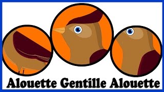 Alouette Gentille Alouette  Nursery Rhymes en Francais  Comptines Francaises [upl. by Tanaka]