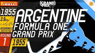 The History of Formula One 1955  Argentine Grand Prix 17 [upl. by Lorn885]