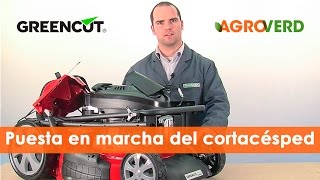 ¿Cómo arrancar encender o poner en marcha tu CORTACÉSPED GREENCUT [upl. by Publias76]